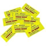 カラフルタグ 《Petinoa 正規品》 小セット 【10枚セット】 手芸タグ THE BRAND タグ ワッペン風 ラベルタグ ハンドメイド用（同柄10枚） (イエロー)