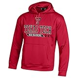 NCAA テキサステック レッド レイダース メンズ アーマー フリース フード付きジャケット M 赤。
