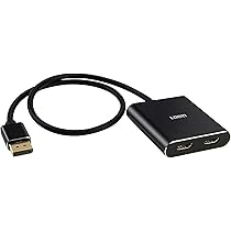 Amazon.co.jp: DisplayPort to デュアル HDMI アダプター 4K