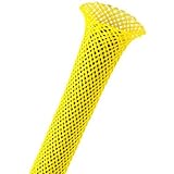 Techflex ptn0.25ny Flexo PET拡張可能な編組Sleeving 1 / 4 "ネオンイエロー( by the foot )