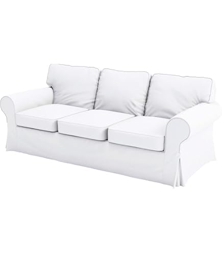 Amazon｜Ektorp 3人掛けソファコットンカバー交換はカスタムメイド