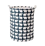ベアパターンおもちゃストレージキャンバスKid 's Nursery Organizer Laundry Hamper for Kids Toys &部屋