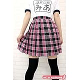 [m.i.a] チェック柄プリーツスカート単品 色：ピンクラメ サイズ：ＢＩＧ