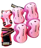 ラングスジャパン(RANGS) ラングスプロテクター 6点セット ピンクピンク 6歳以上 身長110cmから【リストガード ひじパッド ひざパッド】