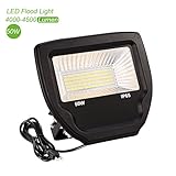 Progreen LED 投光器 投光機 フラッドライト 50w 電球色 広角 防水 室内 屋外照明作業灯、 駐車場灯、看板灯、防犯灯