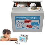 Dazzlingおもちゃ電池式Kids Mouse Stealing Money Bank保存ボックス