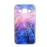 Samsung Galaxy J1 2015 ケース カバー UNEXTATI 高品質 超薄型 高級 TPU 保護カバー 液晶保護 衝撃吸収 全面保護 耐汚れ 柔軟 脱着簡単 落下防止 防塵 耐久 透
