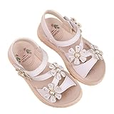 Candykids 子供サンダル 女の子 サンダル キッズ 女の子 履きやすい マジックテープ お花 付き ビーチサンダル 軽量 耐磨 夏 ビーチ 子供靴 ガールズ かわいい ベビーシューズ 通園 通