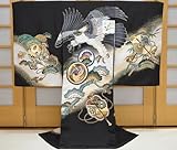 お宮参り着物 男の子 初着 産着　om-m-347 【家紋入れ（五ツ紋）無料，お守りフードセット，贈答用化粧箱，きもの保存用たとう紙 プレゼント！】