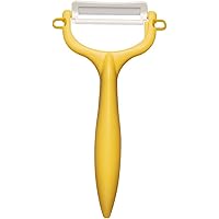 京セラ セラミック ピーラー サビない お手入れ簡単 皮むき器 イエロー T字タイプ 軽く鋭い使い心地 切れ味が続く 金気をうつさない 除菌漂白 OK 日本製 CP-99 YL