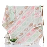 【アレス・マニフィカ】オーガニック ８重ガーゼおくるみ コットン100% ガーゼブランケット フード・帯付き 優しい肌触り 柔らかオーガニックコットン スワドル・アフガン 新生児 出産祝いに(85×8