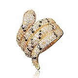 きらきら 金メッキ スターリング 丸みを帯びた 蛇 スネーク指輪 バンド ファッション アクセサリー レディース メンズ お守り (14)