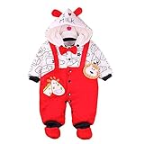 POTOJP 着ぐるみ シャム服 コスプレ 厚く棉服 ベビー服 動物ちゃん 子供用 ロンパース 仮装 ダンス衣装 コスチューム 赤ちゃん 防寒着 撮影 出産祝い 寝相アート 日常着 カバーオール (7