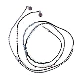 Headphone Beaded Necklace Stereo Noise-isolation Bead Decorate In-Ear Earphone with Call/Hang Up Fun
