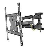 An Style Panasonic VIERA パナソニック ビエラ対応 壁掛け金具 42インチ43インチ48インチ50インチ55インチ65インチ 型 対応 壁掛金具 上下左右角度調節 液晶 TV 金具 テレビ フレーム テレビ壁掛け金具 TV壁掛け金具 冷間圧延鋼 チルト＆スイベル移動式 ブラック 耐荷重35kg