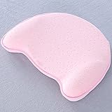 SOEKAVIA 赤ちゃん枕 ベビー枕 0歳-1歳 低反発スボンジピロー メモリーフォーム 寝返り/絶壁/斜頭/向き癖防止 寝姿/頭の形矯正 通気まくら 汗とり 快眠 (ピンク)