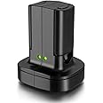 OBVIS Xbox 360コントローラー用 2個パック 充電式バッテリーキット デュアル充電ステーションドック充電器スタンドベース付き