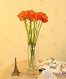 可憐で かわいい 造花の カーネーション 20本 オレンジ 母の日 インテリアに