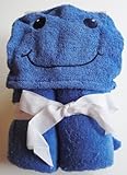 Blue Animal Hooded Towel Bath Wrap by PICO Imports [並行輸入品]