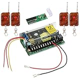 OWSOO ドアエントリアクセス制御システム 電源+ 4 *リモコン AC100-240V DC12V / 5A ロックタイムディレイ・バックアップバッテリ