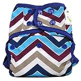Sweet Pea One Size Cloth Diaper Cover (Chevron Purple) by Sweet Pea