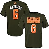 Outerstuff Baker Mayfield Cleveland Browns # 6ブラウンYouth Name & Number Tシャツ Medium 10/12 ブラウン