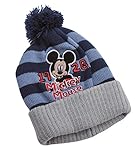 ミッキーマウスMickey Mouse "1928" オフィシャル冬用フリース耳フラップニット帽ビーニー（0～2歳）  - ディズニーオフィシャルグッズ