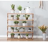 フラワースタンド ソリッドウッドフラワースタンドマルチレイヤーフラワースタンド屋内バルコニーリビングルームプラントスタンド Flower racks (色 : C, サイズ さいず : 3)