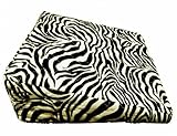 Pregnancy Maternity Large Comfy Back & Bump Support Wedge Cushion Pillow - ZEBRA BLACK & WHITE - WIT