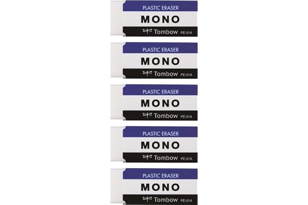 トンボ鉛筆 消しゴム MONO PE01 5個 JCA-561