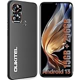OUKITEL C33 SIMフリー スマホ 本体 15GB+256GB拡張可能 Android 13 スマホ, 6.8インチHD+大画面 5150mAh 大容量バッテリー スマートフォン 50MPトリプルカメラ5MPフロントカメラ4GデュアルSIM/OTG/顔認証/指紋認証/Bluetooth/WiFi/GPS