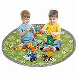 Joyoldelf遊びマット　玩具収納　マット　遊びスペース　カラフル　室内外　 (緑)