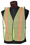 Jackson Safety Fabric Econo Style ESK Safety Vest with Two Tone 1-1/2 Orange Silver Orange Reflectiv