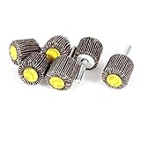 Hommy 軸付フラップホイール メタル　シャンク　搭載ヘッド　研磨　ブラシ　ビット　エメリー布　25mm