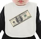 Crying Franklin dollar ネクタイを有する有機ビブ Medium