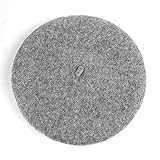 キッズ ベレー帽 100%ウール 選べる40色 (グレー（Smoke）)