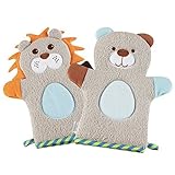 KAKIBLINベビータオル ベビーストーリー タオルケット 柔らかい 肌さわり バスタオル 保温性 吸水 お風呂用てぶくろ お風呂も楽しい ガーゼ沐浴布 ベビーバスタオル 天然有機コットン