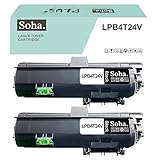 【Amazon.co.jp限定】 EPSON エプソン用 LPB4T24 LPB4T24V BK*2 互換トナーカートリッジ 大容量　「2本セット ブラック」 対応機種：epson LP-S380DN / LP-S280DN / LP-S180DN / LP-S180D 国際規格ISO9001認証工場生産 ICチップ搭載 インボイス番号登録済み【Soha.】