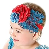 hosaire赤ちゃんの女の子のヘッドバンド美しいゴムフェザーフラワーヘアヘアリボン M RF0X162035SEX4W44