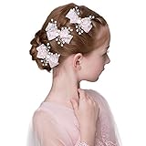 ヘアクリップ 子供用 花 レディース 桜 小学生 アクセサリー イベント パーティーに 子ども用 3個入り ピンク