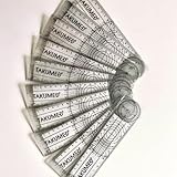 TAKUMED プラスチック 角度計 ゴニオメーター 透明 Type D (TypeDx10)