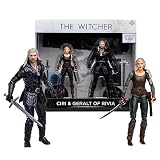 McFarlane Toys The Witcher Ciri & Geralt of Rivia (シーズン3) 7インチ アクションフィギュア 2パック 対象年齢12歳以上