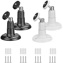 黒色 360度回転 防犯カメラ スタンド式 Amazon.co.jp: Coolotic 4本セット 防犯カメラウォールマウント