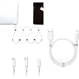 磁気吸着ケーブルEasy-Coil充電ケーブルデータケーブルオーガナイザー、高速充電 (Android) 5V2.1A