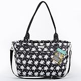 ベビーアスペン Baby Aspen 360度ポケット付き黒花柄多機能マザーズバッグ [並行輸入品]