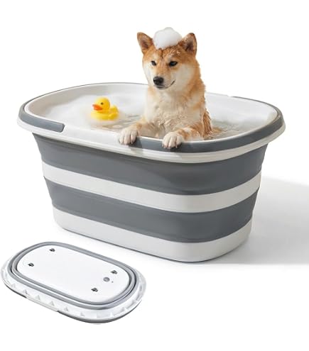 Amazon.co.jp: 折りたたみバスタブ 犬用バスタブ 大型犬対応 ペット