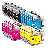 LC3111 ブラザーbrother用互換インクカートリッジLC3111-4PK*5 合計20本 対応機種：DCP-J582N J982N-W/B J978N-W/B J972N J973N-W/B J572N J577N J903N J893N J898N J998DN J998DWN J738DN J738DWN J981N