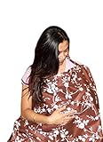 Baby Nursing Cover for Breastfeeding Babies with Privacy Neckline. 100% Breathable Breastfeeding Cov