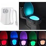 bestsupplier 2ピーストイレ夜ライトカラフルなセンサーMotion Activatedホームトイレバスルームトイレ夜ランプ、トイレボウルライト,センサーSeat夜間8-color変更
