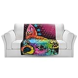 ブランケットウルトラソフトFuzzy 4サイズ！DIANOCHEデザインからby Dean Russo Huhチワワ犬ホームDecor Unique Designer芸術的スタイリッシュな寝室アイデア